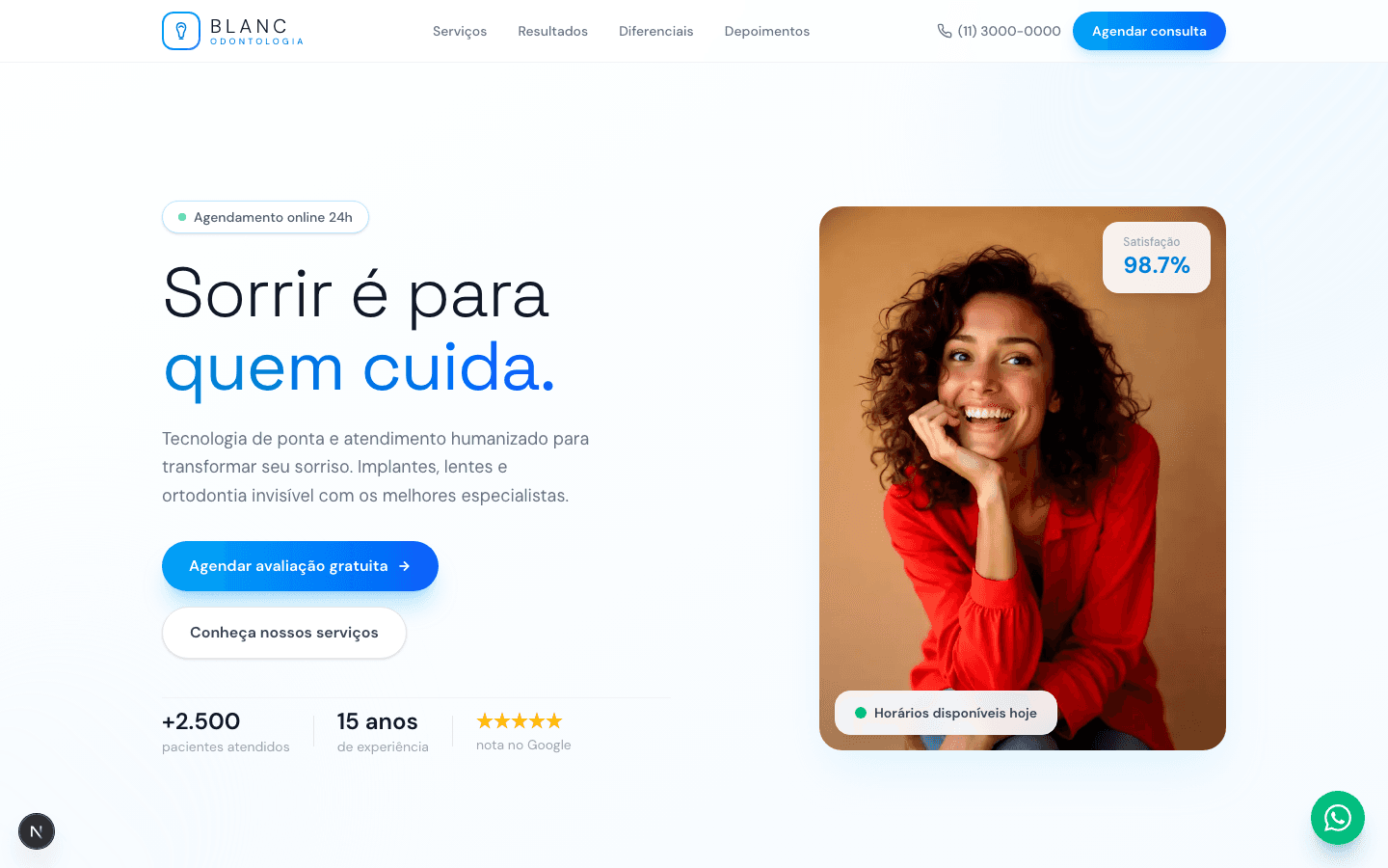 Landing Page Clínica Odontológica